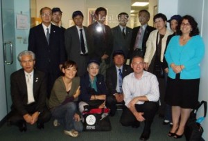 Japanese Delegation Photo Japanese Delegation with Legal Aid Staffers Gregg Kelley and Jodi Feldman