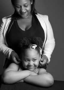 Legal Aid client Sharice Coleman and her daughter