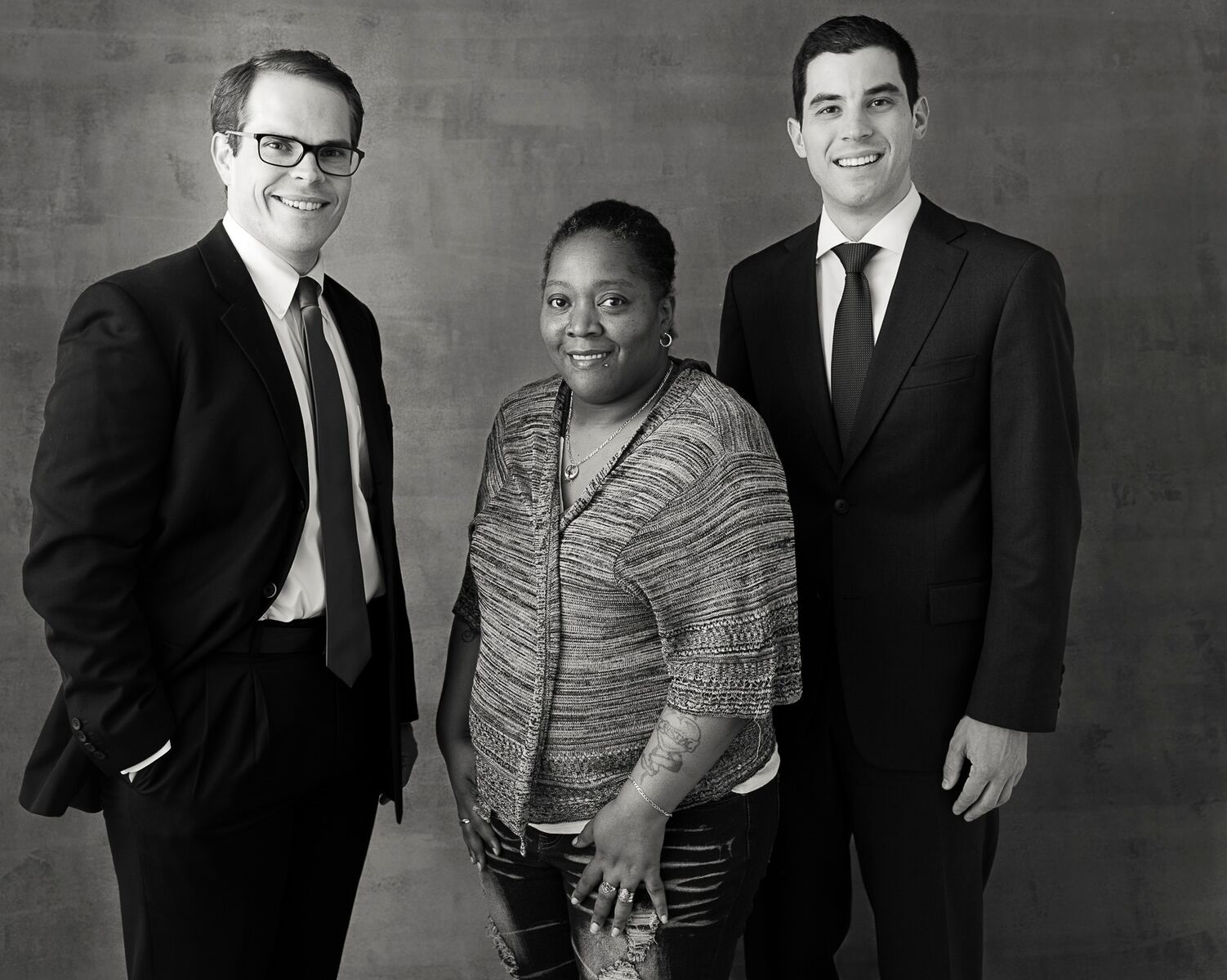  Crystal Taylor with Jonathan Porter (left) and Elliot Weingarten (right) of Simpson Thacher & Bartlett LLP