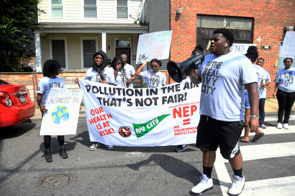 Protesters against NEP.