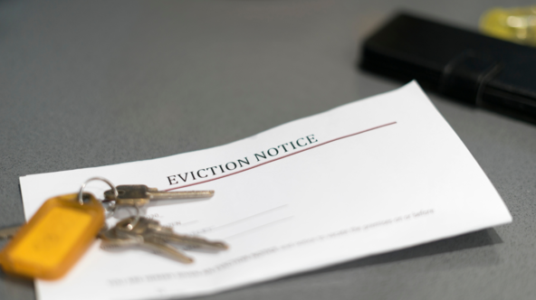 An eviction notice letter