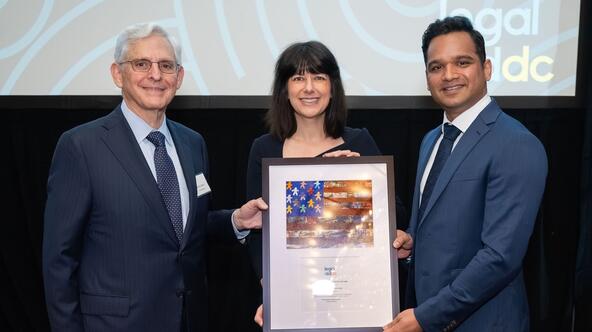 Merrick Garland, Elizabeth Prelogar, and Vikram Swaruup