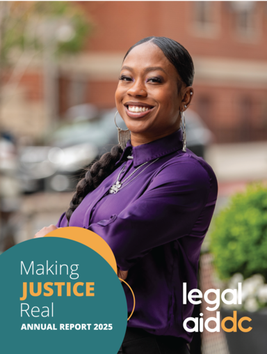 Cover image of the Legal Aid 2025 Annual Report