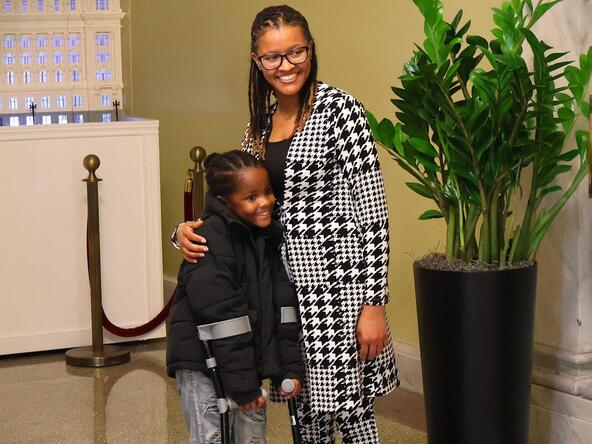 Legal Aid DC client and her son