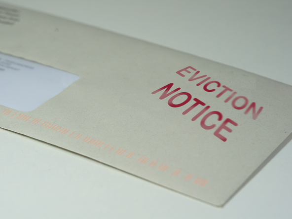 An eviction notice letter