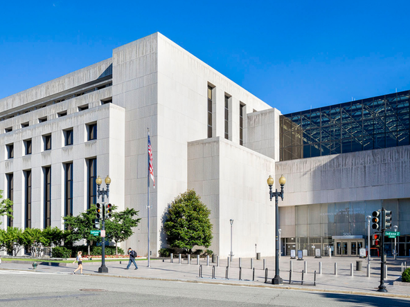 Exterior of the Moultrie courthouse in Washington, DC