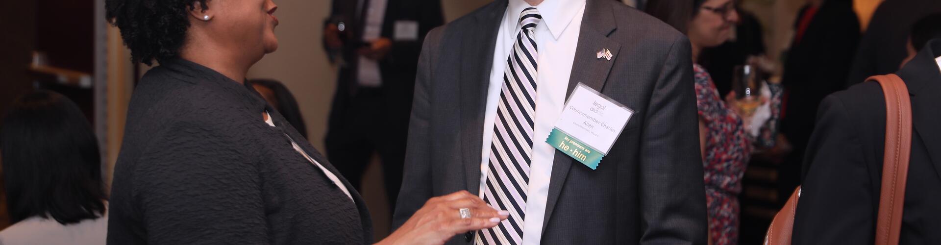 Kirra Jarratt and Council Member Charles Allen