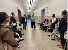 Legal Aid DC leads a tour of Landlord-Tenant Court
